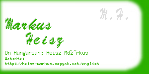 markus heisz business card